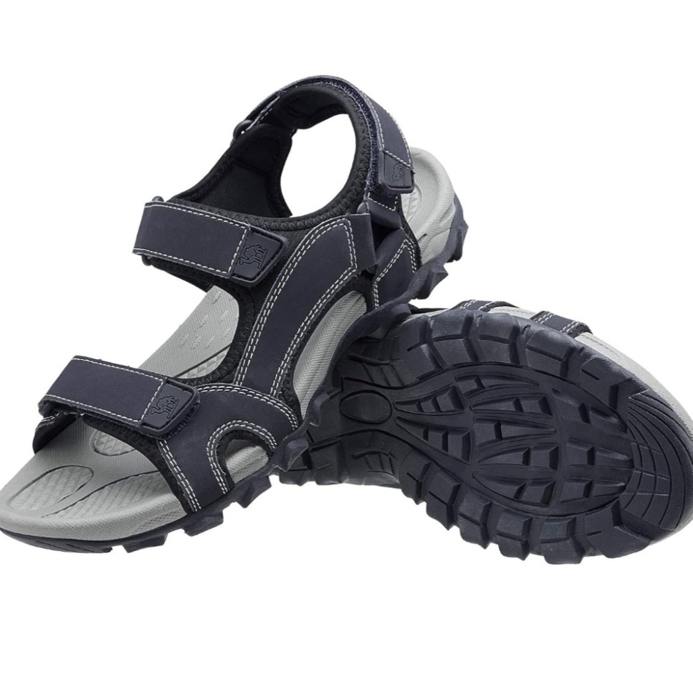 CAMEL CROWN Men's Synthetic Leather Sandals Open-Toe Beach Sandal Waterp…